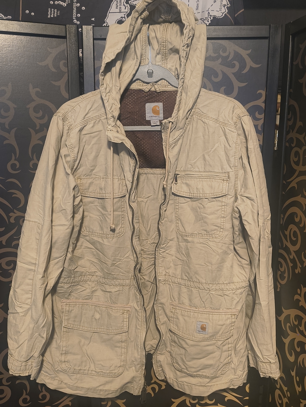 Carhartt Woman's  Hooded Field Jacket in Khaki